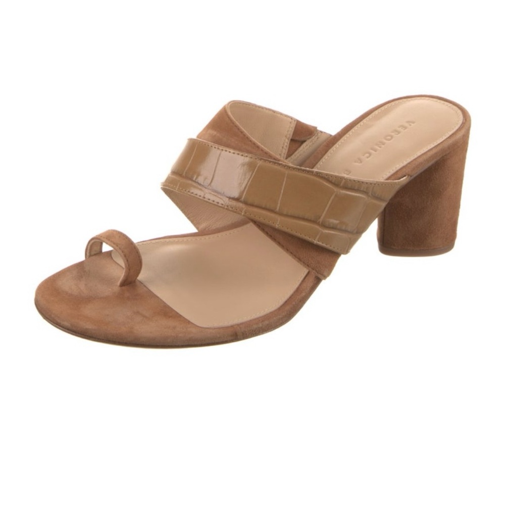 Veronica Beard Tan Suede Sandals